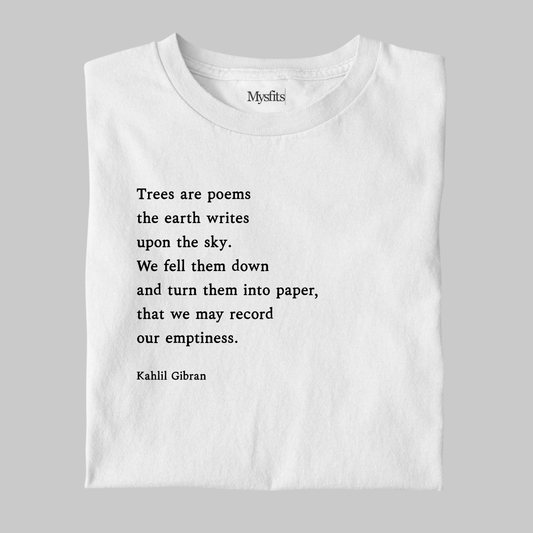 Trees Are Poems: Gibran Literature Tee