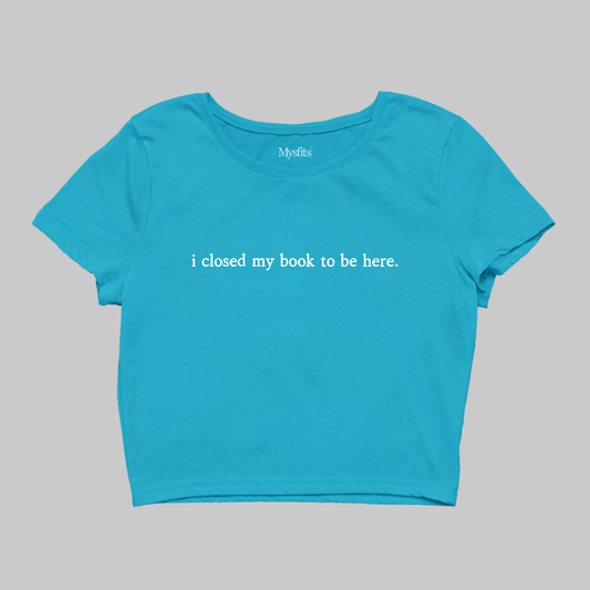 Closed My Book: Reader Crop Top