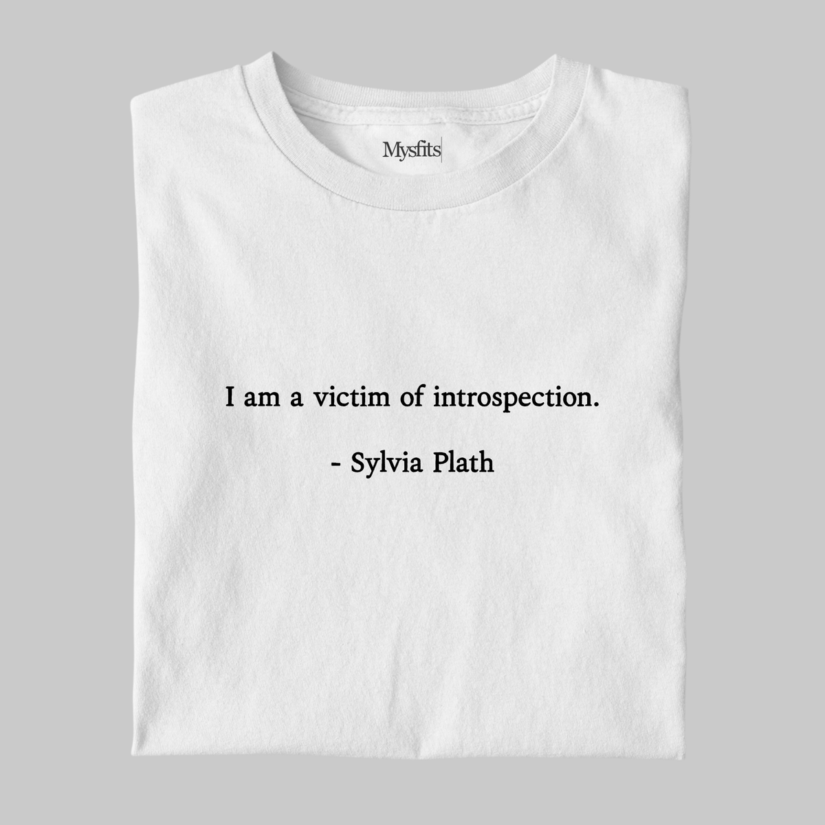 Victim of Introspection: Plath Literature Tee