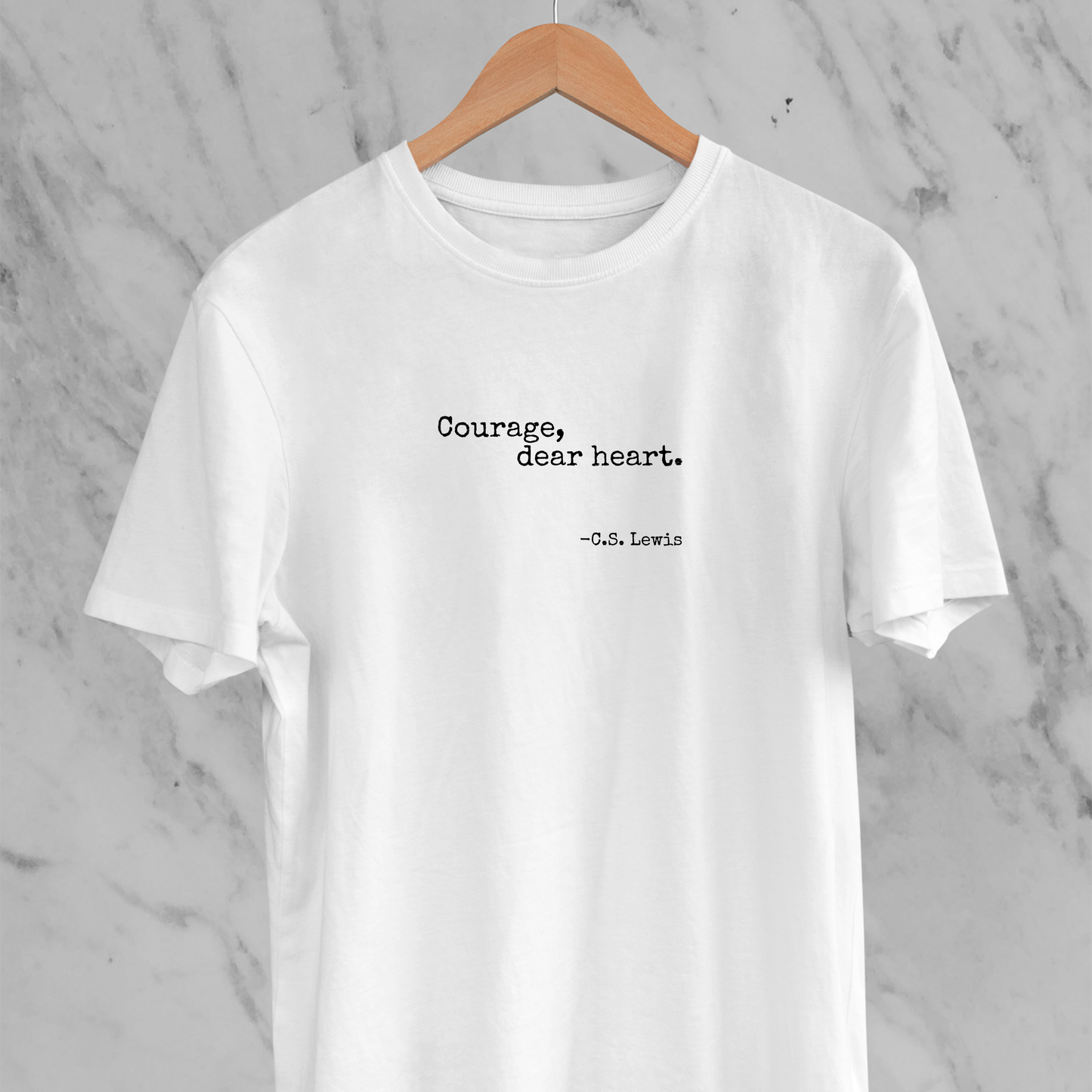 Courage, dear heart: Minimal Literature Tee