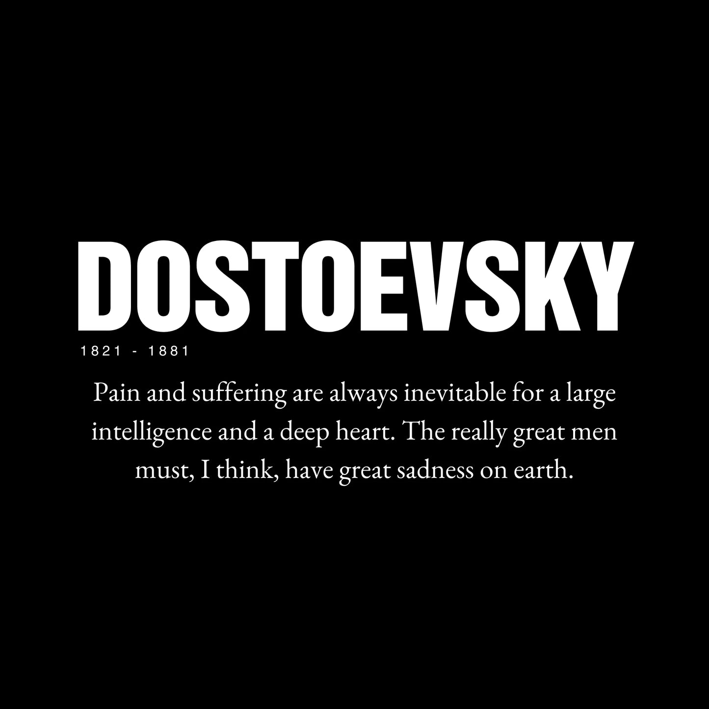 Dostoevsky: Literature Tee