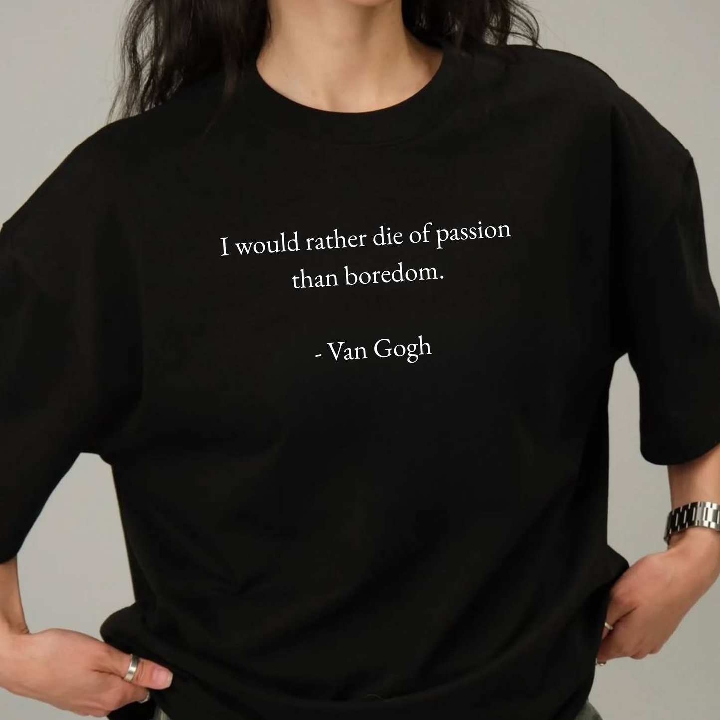 Passion Over Boredom: Minimal Literature Tee