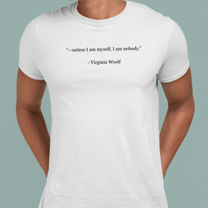 Unless I Am Myself: Minimal Literature Tee