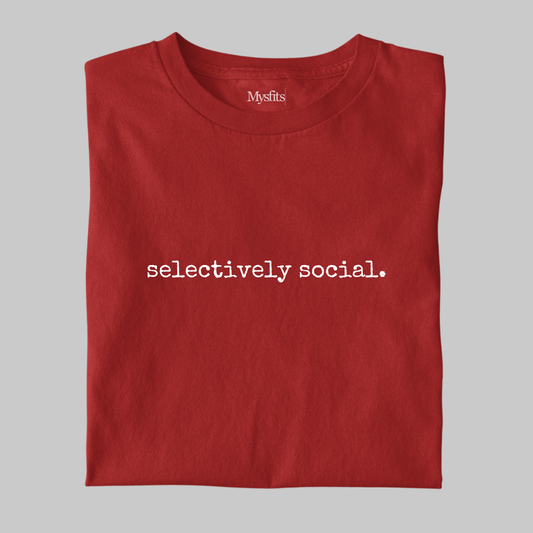 Selectively Social: Introvert Tee
