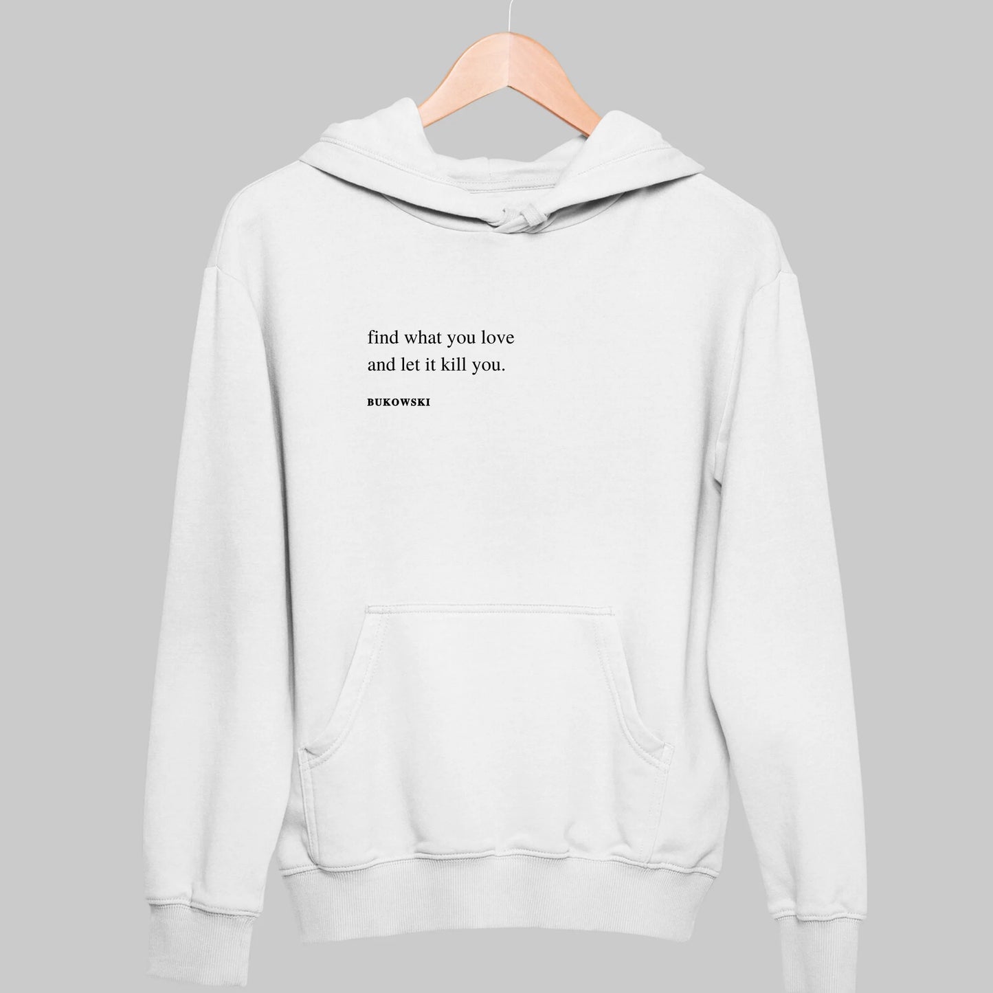 Bukowski: Minimal Hoodie