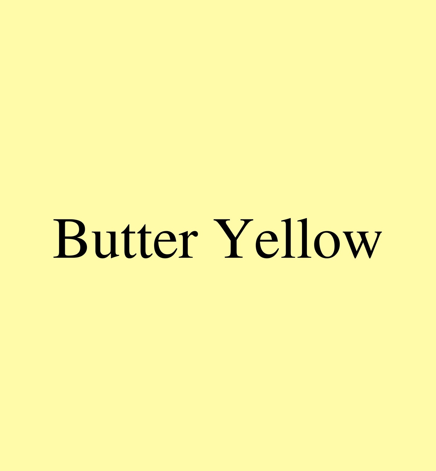 Solids: Butter Yellow