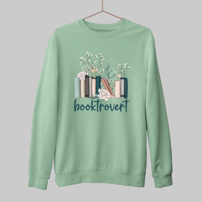 Booktrovert Floral: Cozy Sweatshirt