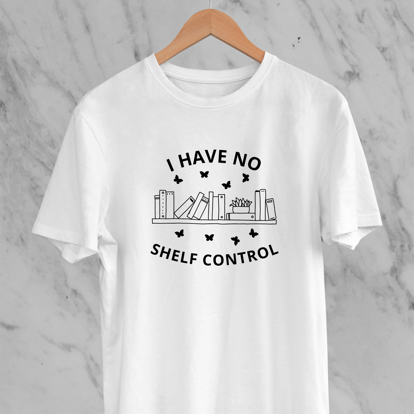 I Have No Shelf Control: Minimal Tee