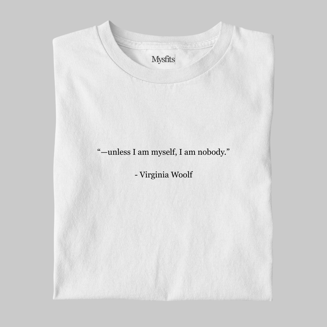 Unless I Am Myself: Minimal Literature Tee