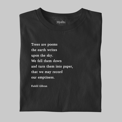 Trees Are Poems: Gibran Literature Tee