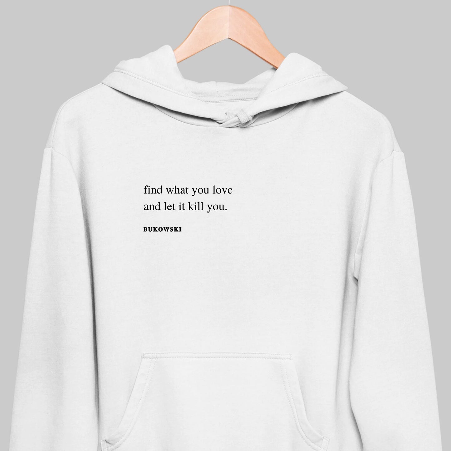 Bukowski: Minimal Hoodie