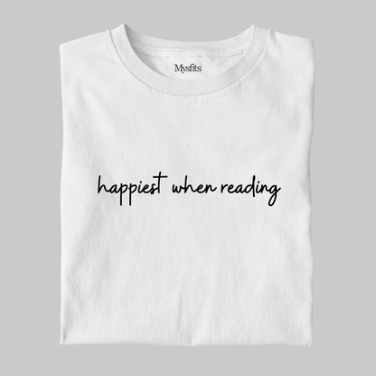 Happiest When Reading: Minimal Tee