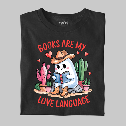 Books Are My Love Language: Ghost Tee