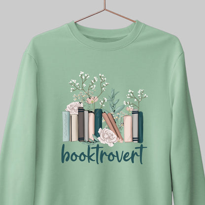 Booktrovert Floral: Cozy Sweatshirt