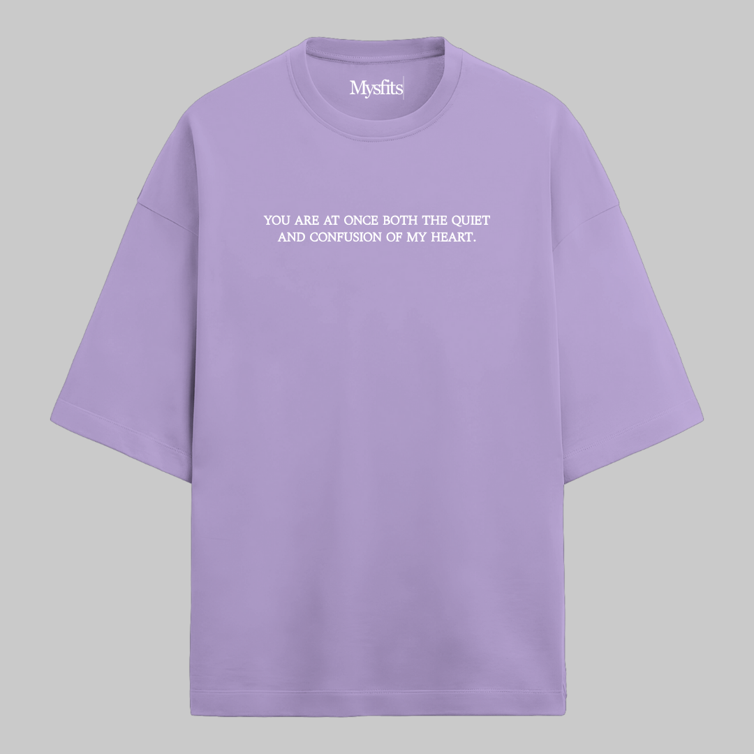 Quiet & Confusion: Oversized Literature Tee