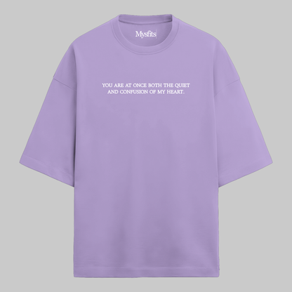 Quiet & Confusion: Oversized Literature Tee