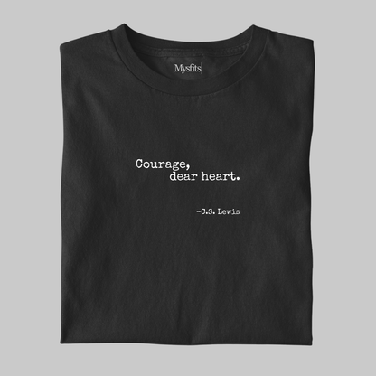 Courage, dear heart: Minimal Literature Tee