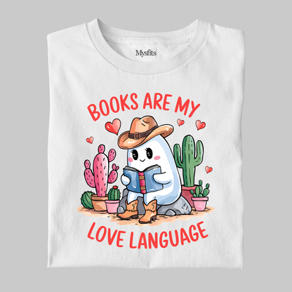 Books Are My Love Language: Ghost Tee