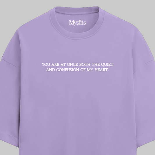 Quiet & Confusion: Oversized Literature Tee
