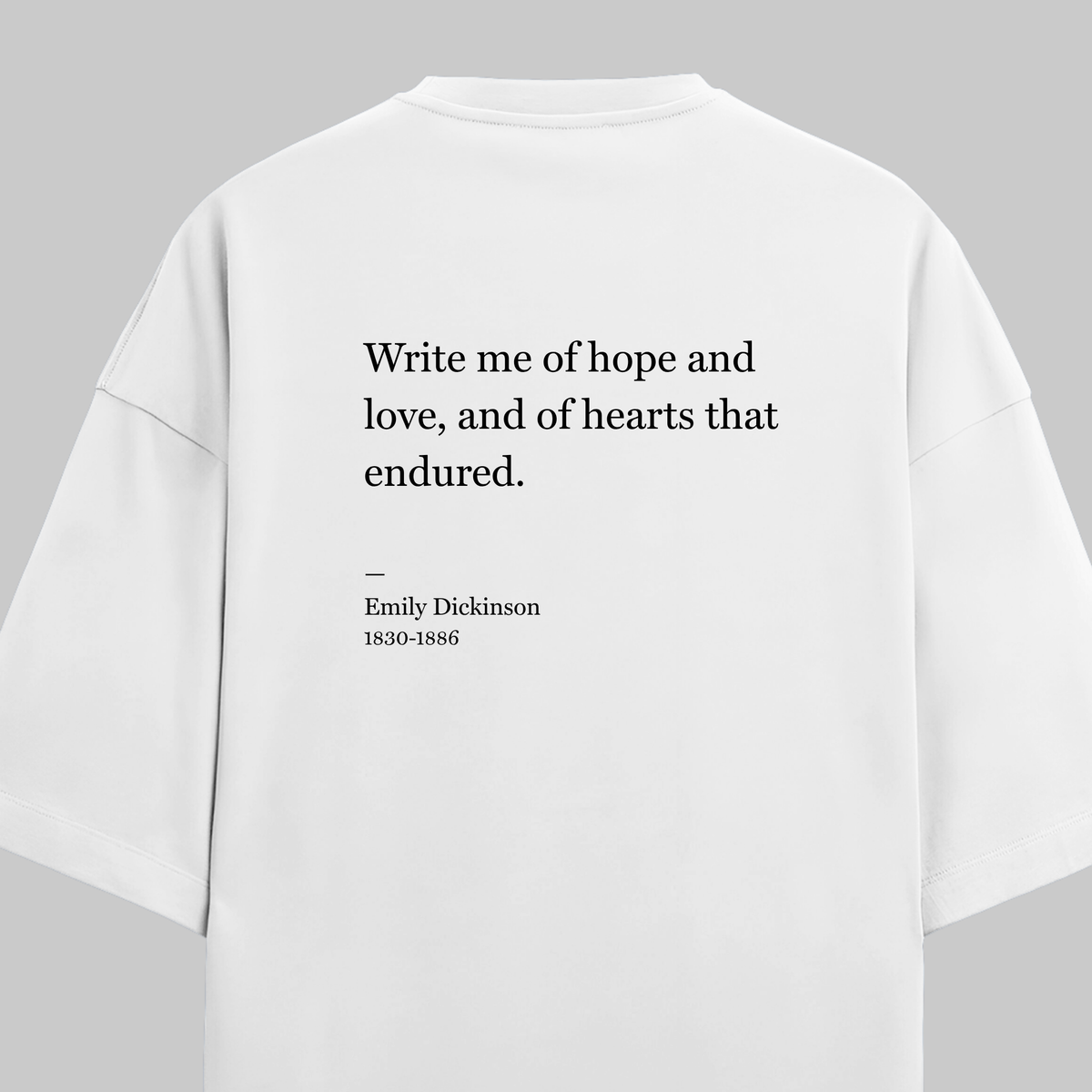Hearts That Endured: Oversized Emily Dickinson Literature Tee