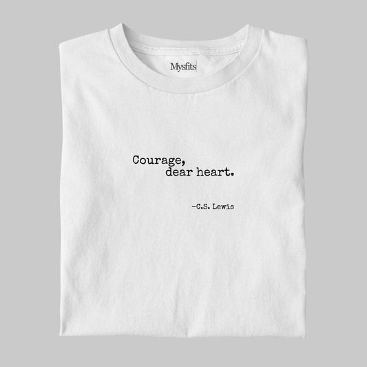 Courage, dear heart: Minimal Literature Tee