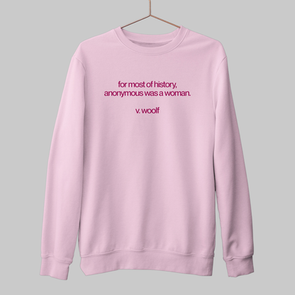 Anonymous: Woolf Literature Sweatshirt