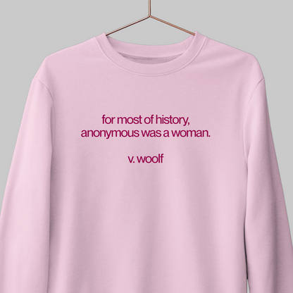 Anonymous: Woolf Literature Sweatshirt