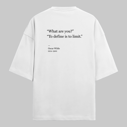 To Define is to Limit: : Oversized Wilde Literature Tee