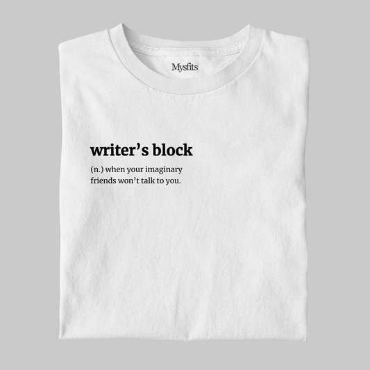 Writer's Block: Funny Definition Tee
