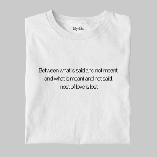 Love Is Lost: Literature Tee