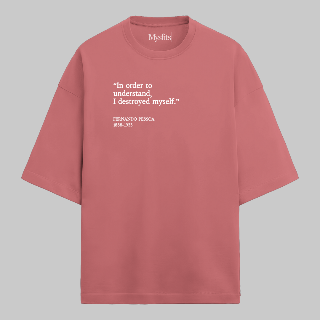 Destroyed Myself: Oversized Literature Tee