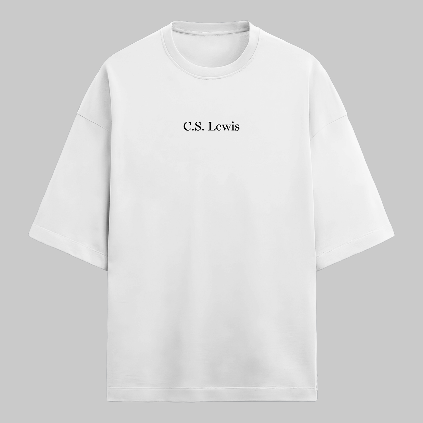 Courage, Dear Heart: Oversized C.S. Lewis Literature Tee