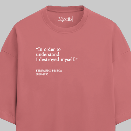 Destroyed Myself: Oversized Literature Tee
