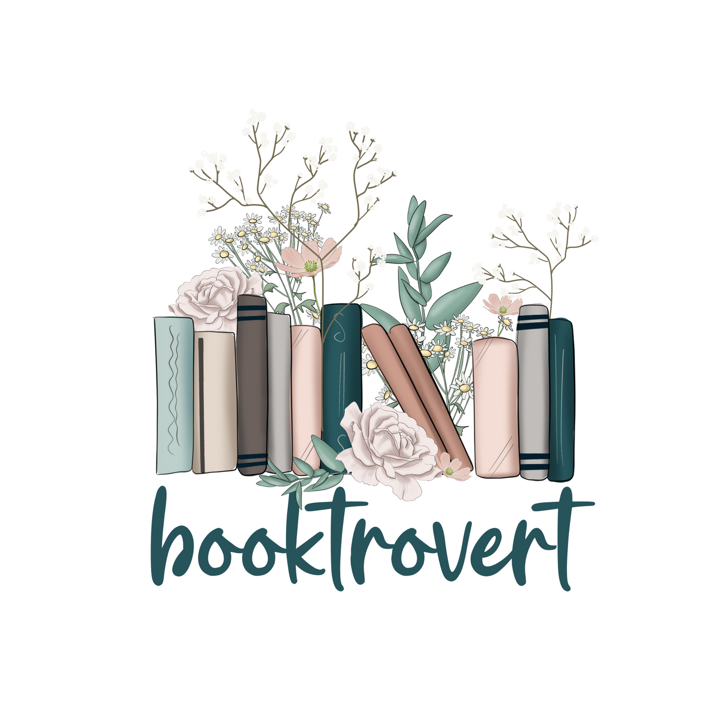 Booktrovert Floral: Cozy Sweatshirt