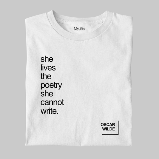 Live The Poetry: Oscar Wilde Tee