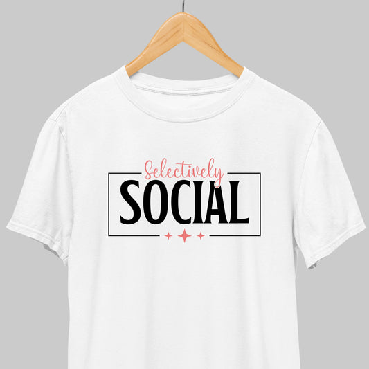 Selectively Social: Minimal Tee