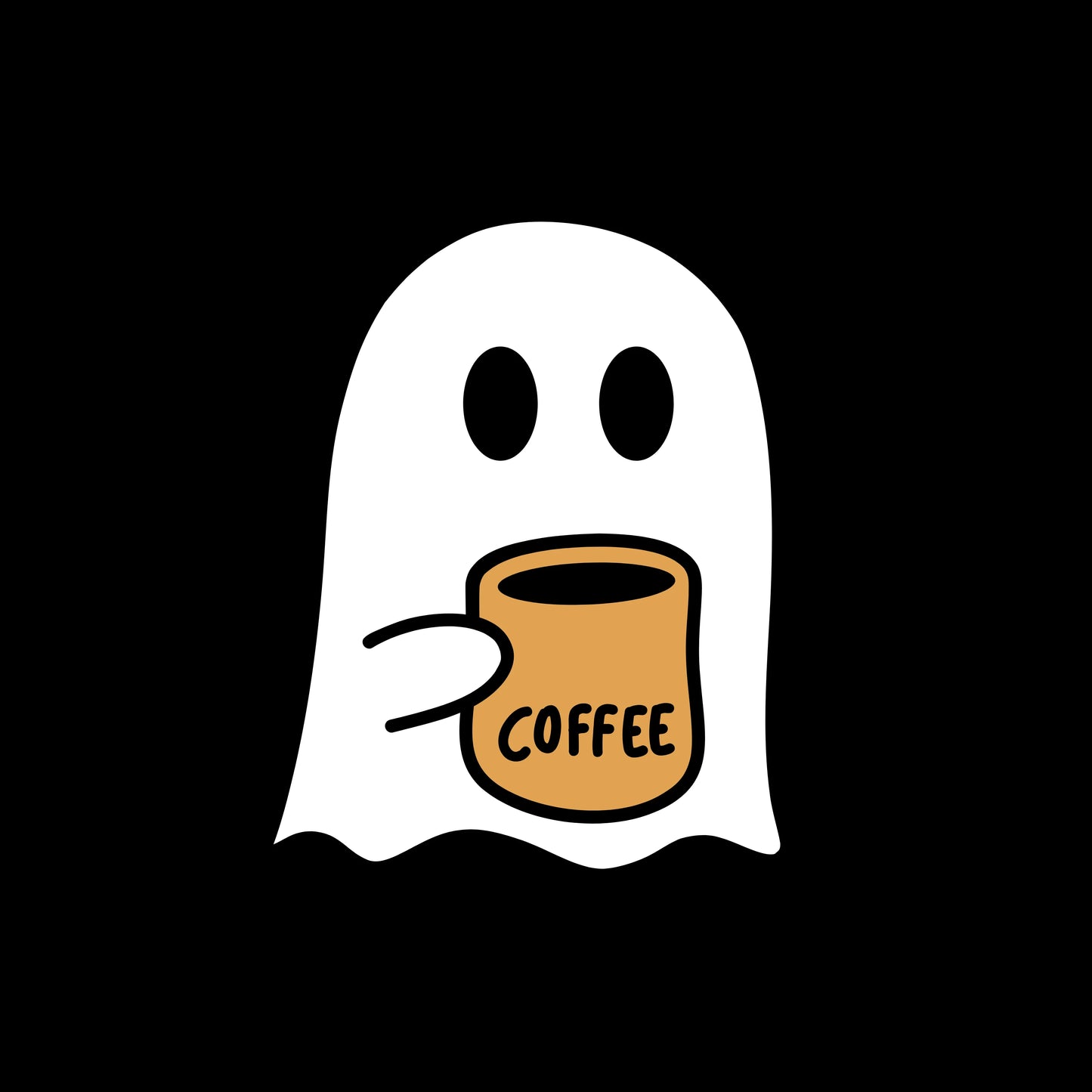 Coffee: Minimal Ghost Tee