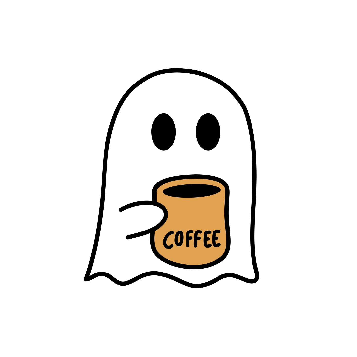 Coffee: Minimal Ghost Tee