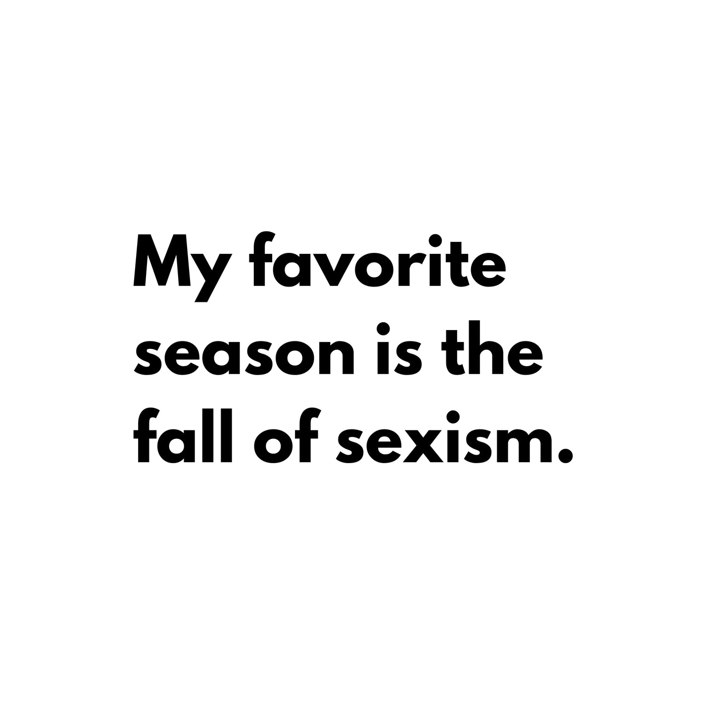 Fall of Sexism